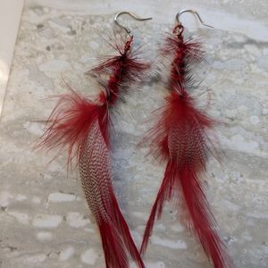 Feather earrings